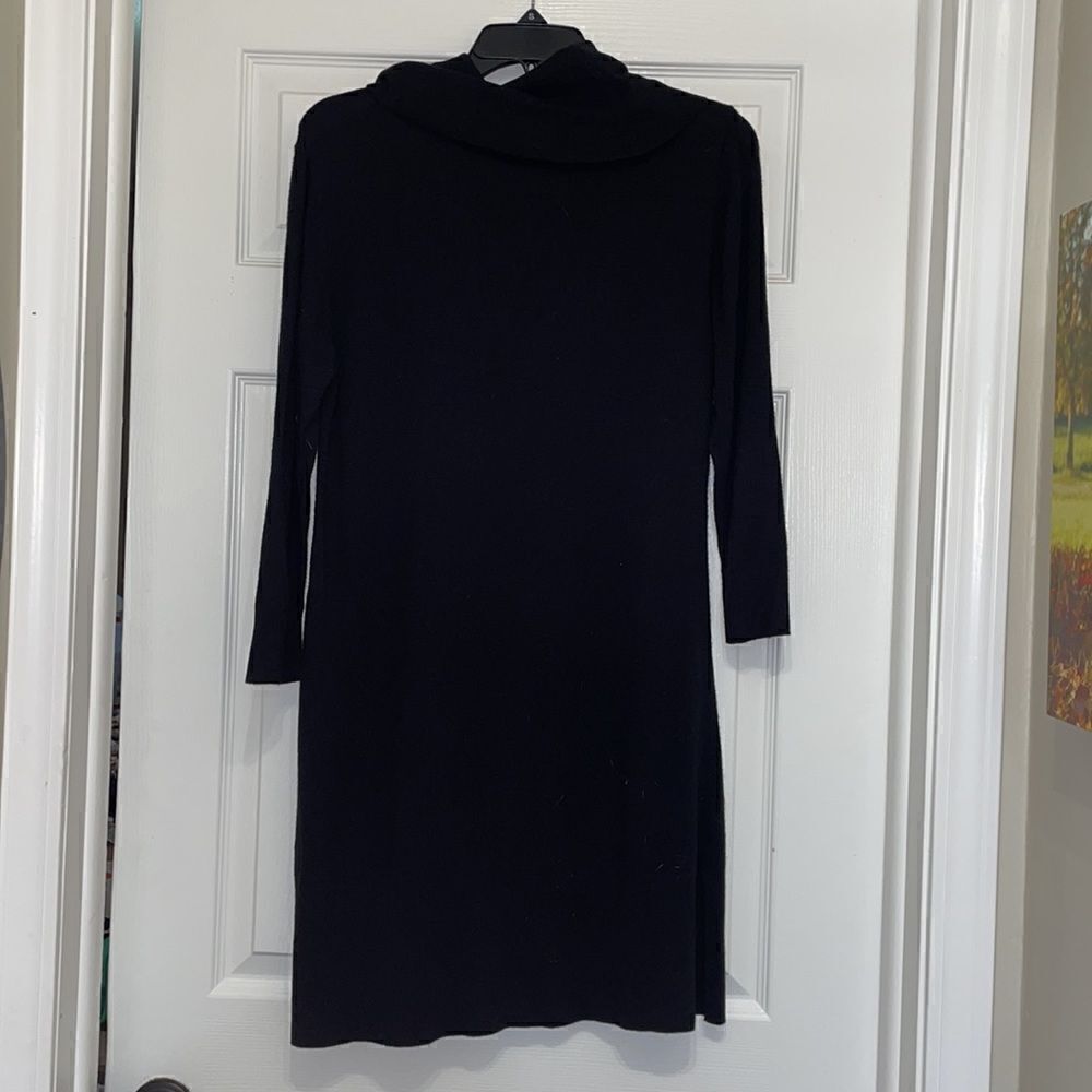 ✨Ruby Ribbon Black Long Sleeved Cowl Neck Sweater Dress - Picture 4 of 4